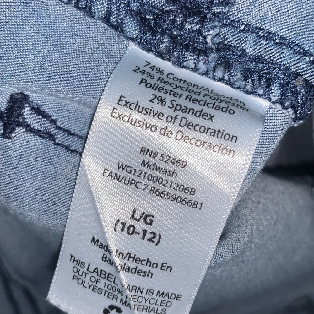 Girls embroidered wonder nation jeans size 10/12 - Picture 5 of 6